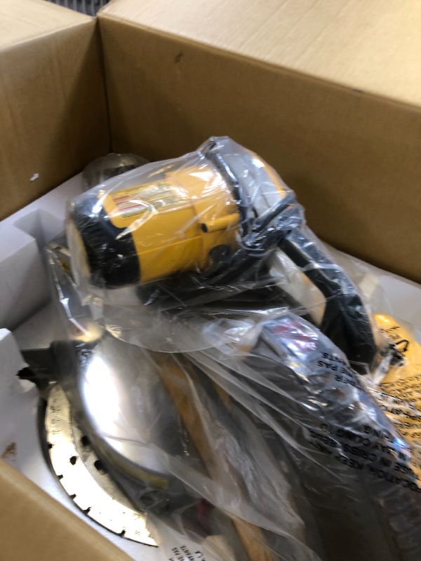 Photo 2 of DEWALT Miter Saw, 12 Inch, 15 Amp, 3,800 RPM, Double Bevel Capacity, With Sliding Compound, Corded With Miter Saw Stand (DWS780 + DWX724)