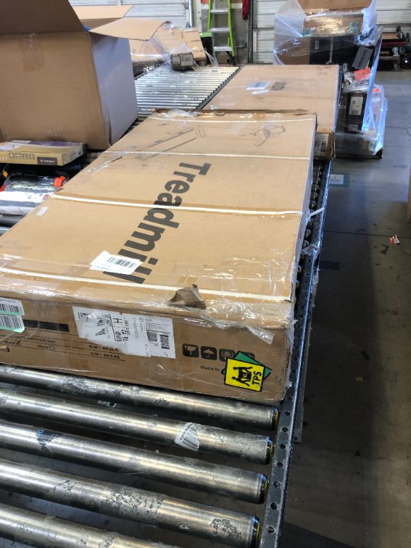 Photo 1 of 3.5HP Treadmill with Auto Incline, 320 lb Capacity, 17.3" Wide Belt, Folding Electric Treadmill for Home, Walking & Running Machine with Handle Bar, Screen Gray