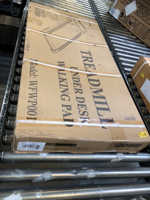 Photo 2 of Walking Pad Treadmill, Walking Pad with Incline, [Voice Controlled] Smart Under Desk Treadmill Works with ZWIFT KINOMAP WELLFIT Apps, 300+LB Capacity Portable Desk Treadmill for Home,Office,Apartment Grey