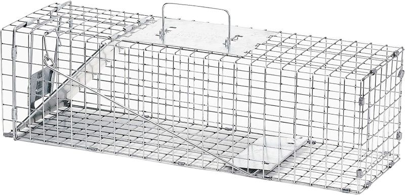Photo 1 of Havahart 1078SR Medium Professional Style 1-Door Humane Catch and Release Animal Trap for Rabbit, Skunk, Mink, and Squirrel
