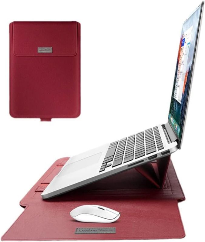 Photo 1 of 15-15.6 Inch Laptop Protective Cover Protective Bag, Suitable for MacBook Pro 15 Inch 15.6-Inch Dell Lenovo HP Acer Samsung Sony Chromebook Protective Cover (15-15.6 inch, Red)
