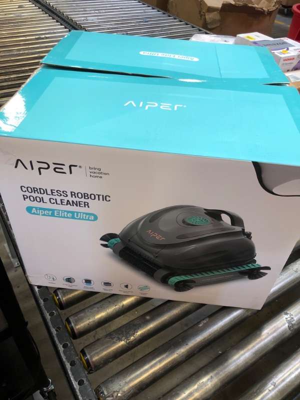 Photo 2 of AIPER Scuba S1 Cordless Robotic Pool Cleaner, Pool Vacuum for Inground Pools, Wall and Waterline Cleaning, WavePath 2.0 Smart Navigation, 150 min Battery Life, for Pools up to 1,600 Sq.ft
