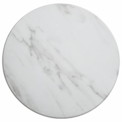 Photo 1 of 17 1/4 X 1 1/8 Round Melamine Serving Board - Faux White Marble
