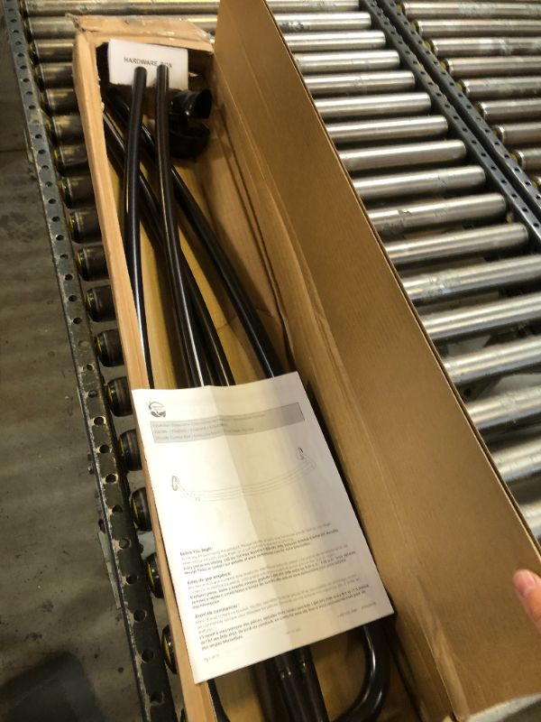 Photo 1 of Zenna Home Rustproof Double Curved Shower Curtain Rod, Adjustable Double Shower Rod, 45" to 72", Expandable, NeverRust, Wall Mounted, Bronze