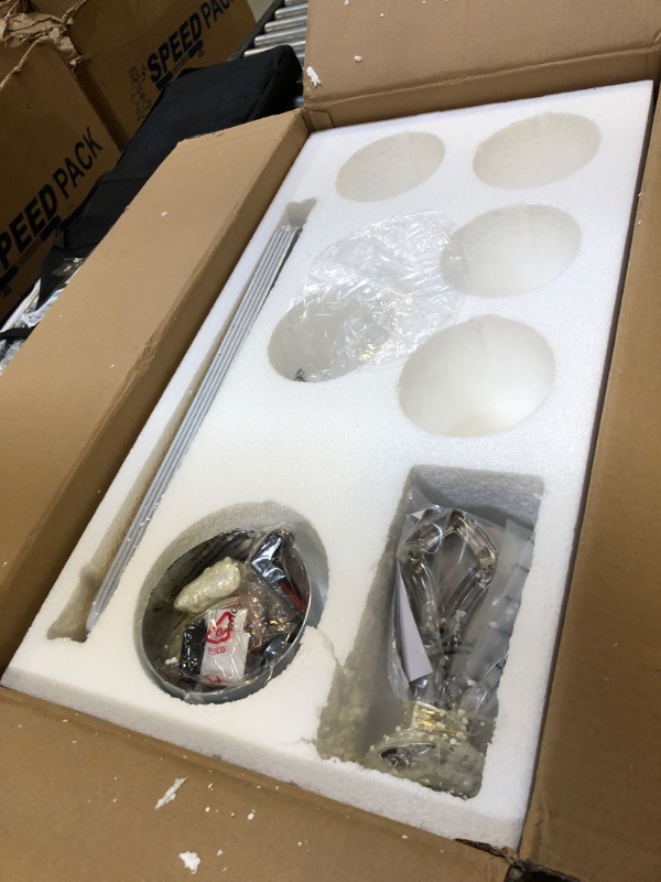 Photo 1 of 52 Inch Ceiling Fans with Lights Crystal Chandelier Ceiling Fan with Remote Control, 5 Lights 5 Reversible Blades 3 Speeds, Modern Indoor Ceiling Fixture For Living Room Bedroom, Silver Chrome