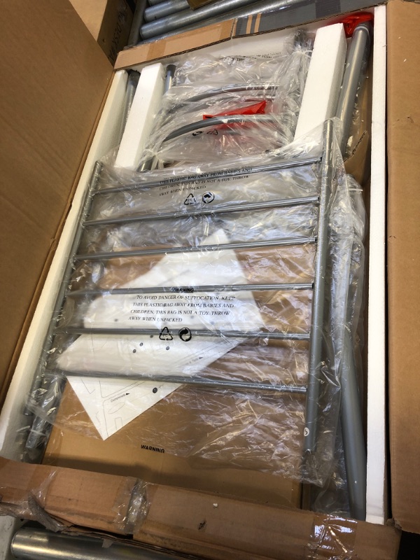 Photo 1 of VECELO 3 Piece Small Round Dining Table Set for Kitchen Breakfast Nook, Wood Grain Tabletop with Wine Storage Rack, Save Space, 31.5", Natural & Silver Natural & Silver 31.5"