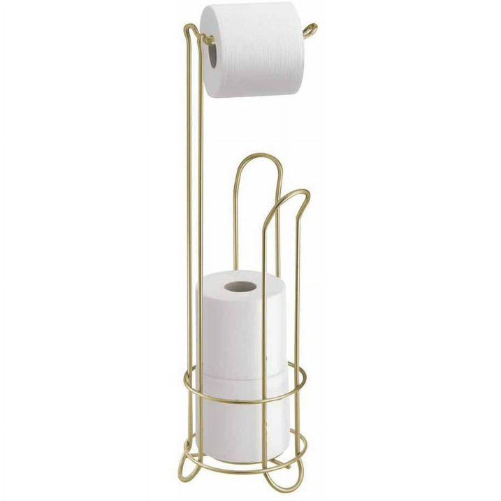 Photo 1 of InterDesign Classico Roll Stand Plus, Pearl Gold
