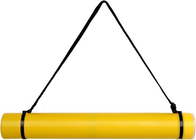 Photo 1 of Transon Poster Documents Storage Tube Extendable for Artworks, Blueprints, Drafting and Scrolls Color Yellow
