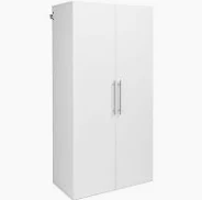 Photo 1 of Prepac 36%22 Large HangUps Storage Cabinet, White & HangUps Upper Storage Cabinet, 36 in, White
