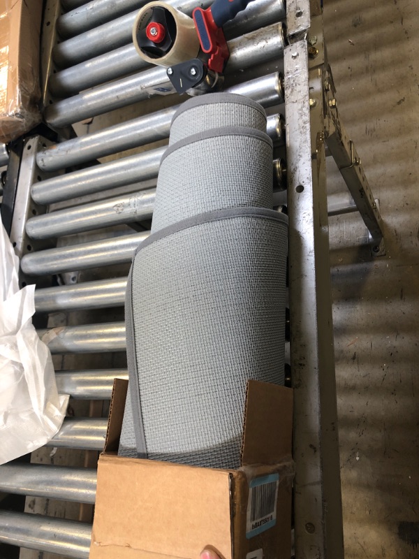 Photo 1 of PURRUGS Machine Washable Kitchen Runner Rug 2ft x 7ft, Non-Slip/Skid Hallway Runner Rug, Super Absorbent Soft Area Rug for Hallway, Kitchen & Laundry, Rolled Packaging, Grey 2ft x 7ft Grey