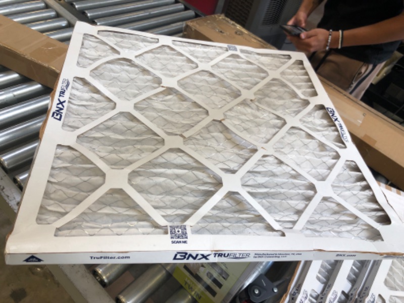 Photo 2 of BNX 20x20x1 MERV 13 AC Furnace Air Filter  - MADE in USA - Electrostatic Pleated Air Conditioner HVAC AC Furnace Filters - Removes Pollen, Mold,
