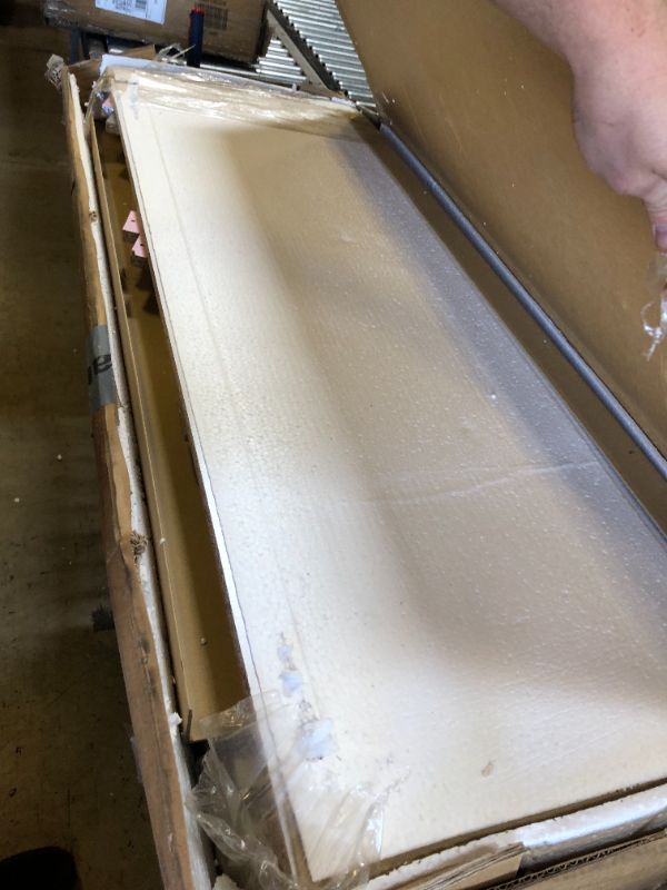 Photo 1 of Hodedah 7 Drawer Jumbo Chest, Five Large Drawers, Two Smaller Drawers with Two Lock, Hanging Rod, and Three Shelves | White