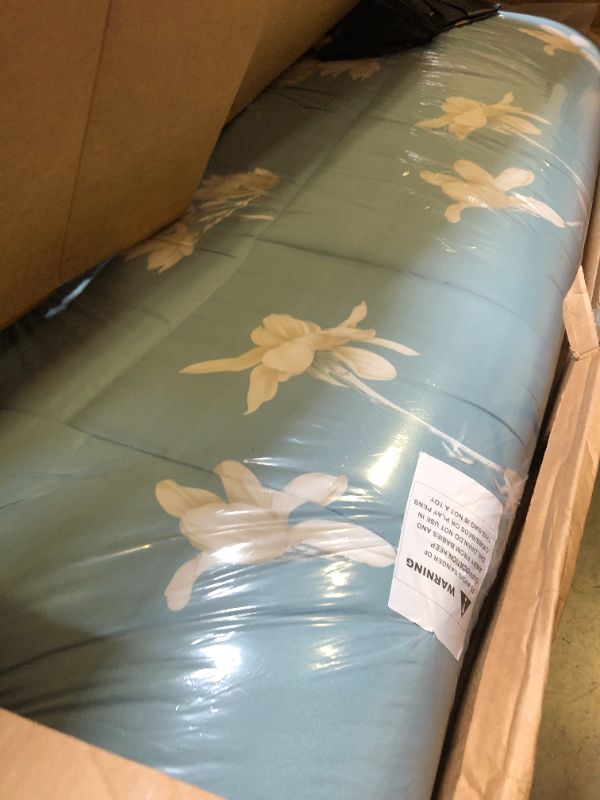 Photo 2 of Geroboom Flower Blue Futon Tatami Mat Japanese Futon Mattress