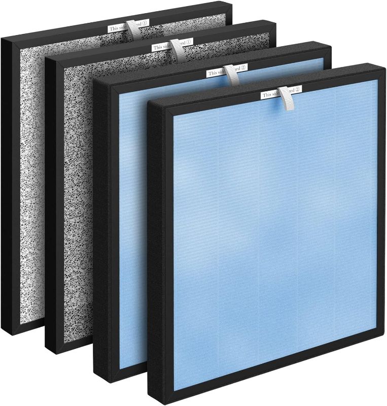 Photo 1 of 2 Packs Replacement Filter Compatible with HSP001 Filter Replacement,4-in-2 filters of H13 True HEPA Filter
