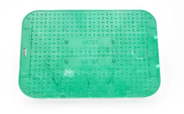 Photo 1 of 15 in. x 10 in. x 1.75 in. Square Meter/Valve Box Green Lid
