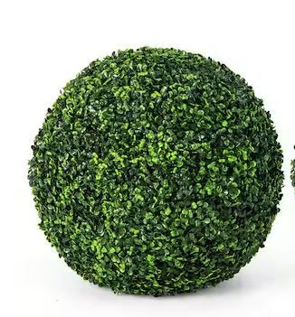 Photo 1 of  19 in. Artificial Grass Plant Topiary Ball Faux Decorative Balls for Indoor Outdoor
