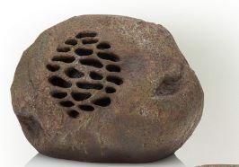 Photo 1 of  ONLY 1 ROCK Alpine Corporation Weather-Resistant Bluetooth Solar-Powered Outdoor Wireless Rock Speaker 