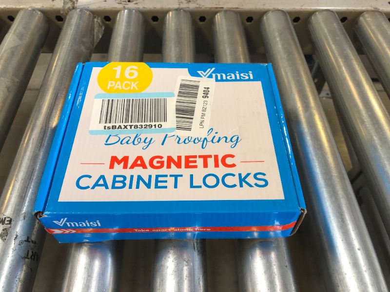 Photo 2 of 16 Pack Child Safety Magnetic Cabinet Locks - Vmaisi Children Proof Cupboard Baby Locks Latches - Adhesive for Cabinets & Drawers and Screws Fixed for Protection
