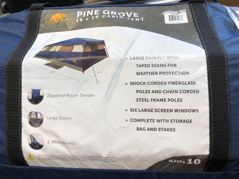 Photo 3 of Golden Bear Pine Grove 10-Person Cabin Tent
