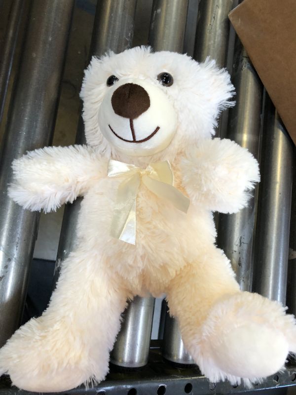 Photo 2 of  Stuffed Animals, Cute Small Plush Toys, Little Bear 14" LIGHT WHITE 