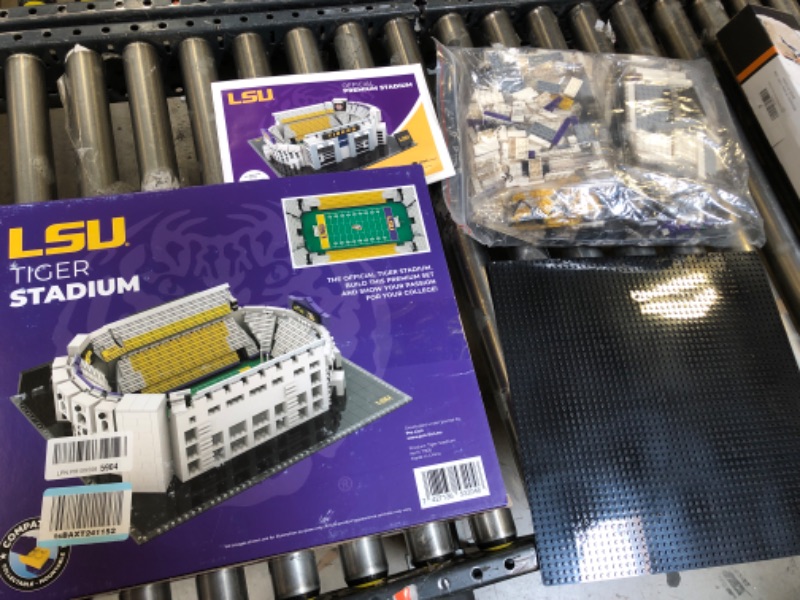 Photo 2 of Pro-Lion LSU Tigers Stadium Building Kits - 2298 Pieces & Printed Decal Graphics | 3D Bricks Puzzle | Fighting Tigers Football Gifts for Boys, Men & Kids Aged 5+ | Games for Creative Fans