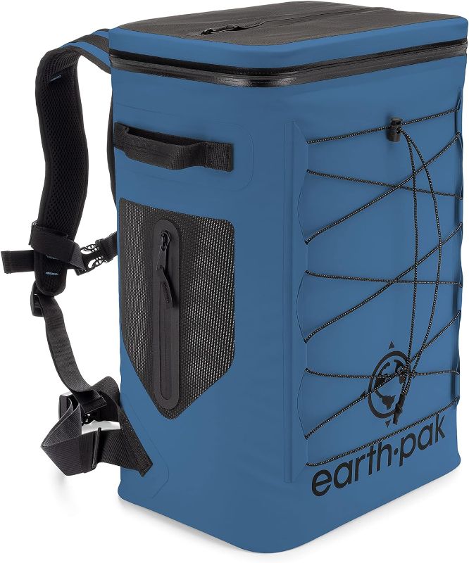 Photo 1 of Insulated Backpack Cooler Holds 24 or 35 Cans for 72 Hours - Perfect Lunch or Drink Bag for Camping, Hiking, Fishing, Kayaking, Sports, or Beach - 100% Waterproof Heavy Duty Construction by Earth Pak
