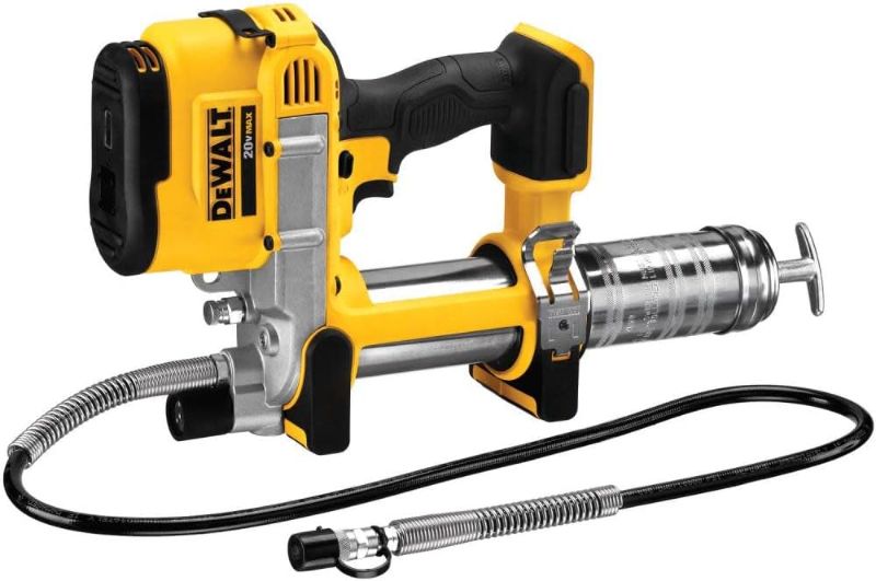 Photo 1 of DEWALT 20V MAX Grease Gun, Cordless, 42” Long Hose, 10,000 PSI, Variable Speed Triggers, Bare Tool Only (DCGG571B)
