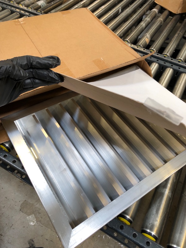 Photo 2 of 16"w X 22"h Aluminum Exterior Vent for Walls and Crawlspace - Rain and Waterproof Air Vent with Screen Mesh - HVAC Grille - Aluminum [Outer Dimensions 17.5”w x 23.5”h]