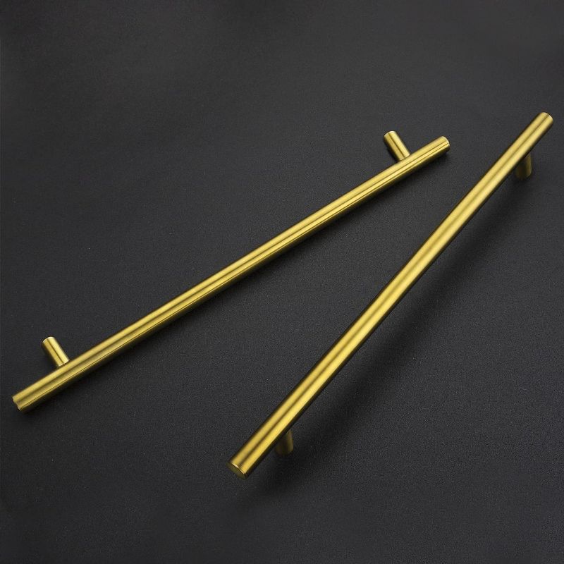 Photo 1 of Gold Cabinet Handles 2 Pack 10 inch Brushed Gold Cabinet Pulls Gold Kitchen Cabinet Handles Modern Drawer Pulls Gold Hardware for Kitchen Cabinet