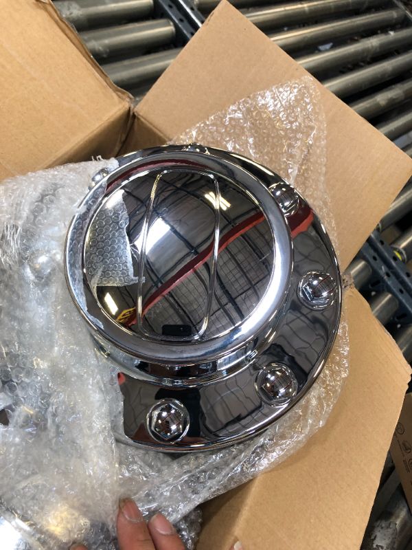 Photo 3 of KARPAL 2 Front and 2 Rear Alcoa Alloy Wheel Center Hub Cap Hubcap Compatible With 2011-2018 Ram 3500 1-TON Dually DRW