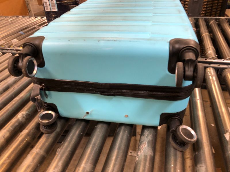 Photo 3 of 28" Luggage Set with Spinner Wheels,Hard Shell Luggage Sets with TSA Lock,Light Blue28in) Aqua Blue