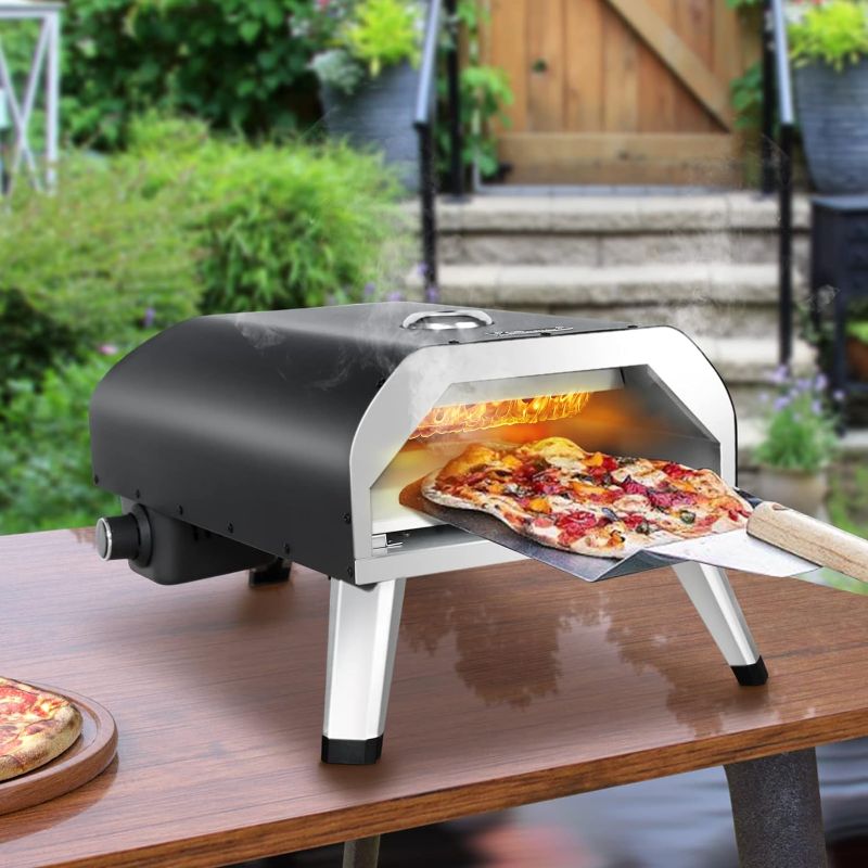 Photo 1 of Caprihom Pizza Oven with16"x16" Stone Portable Pizza Oven Outdoor Propane Stainless Steel Pizza Oven