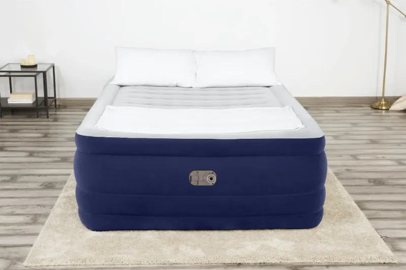 Photo 1 of Bestway Tritech Air Mattress Queen 24" With Built-In AC Pump Included And Antimicrobial Coating
