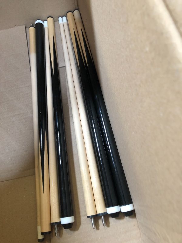 Photo 2 of HMQQ Pool Cue Stick/Billairds cue Stick ?Pool Stick 58" Set of 2/Set of 4 /Set of 4 20OZ, 48" Set of 2/ Set of 4, with Different Weight/Size/Quantity 48" set of 4
