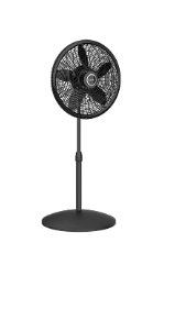 Photo 1 of Lasko Elegance & Performance Pedestal Fan, 18 Inch, Black 1827 & 1820 18? Elegance & Performance Adjustable Pedestal, White-Features Oscillating Movement Tilt-back Fan Head, 2.3