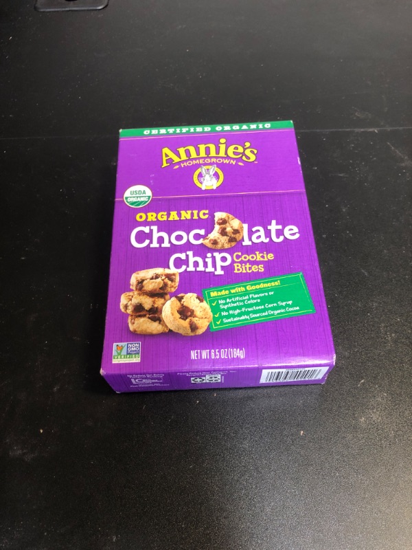 Photo 2 of Annie's Organic Chocolate Chip Cookie Bites, 6.5 oz. Box