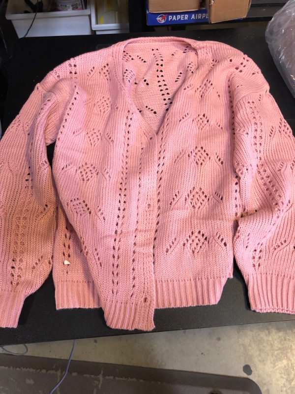 Photo 1 of WOMEN'S CARDIGANS SIZE MEDIUM PINK