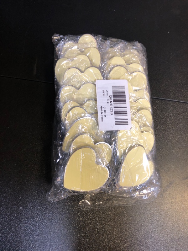 Photo 1 of 20PCS STAINLESS STEEL ADHESIVE HEART HOOKS 