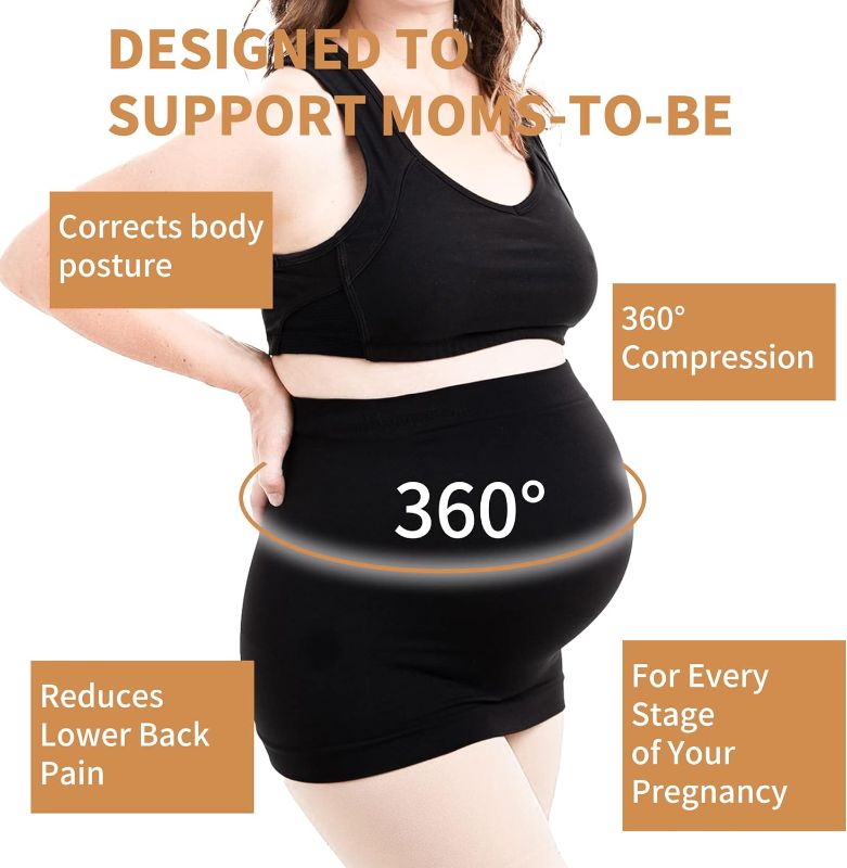 Photo 1 of Swier Cyc 1P Maternity Belly Band & Shirt Extender - Seamless Pregnancy Support for Growing Bumps Postpartum Belly Band Pregnancy Belly Support Band
