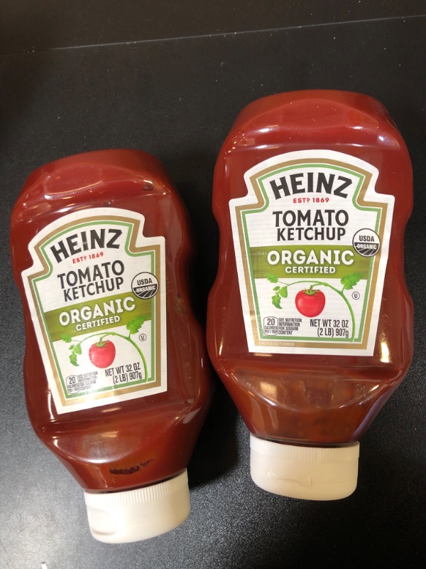 Photo 2 of  2 pack bundle
 expires- 07/06/24
Heinz Organic Tomato Ketchup (32 oz Bottle)