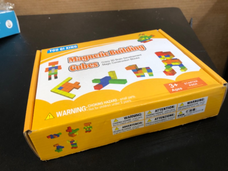 Photo 2 of 30 PCS 1.3" Mathematical Teaching Aids - Hexahedral Magnetic Cubes, Magnetic Blocks, Spatial Thinking, Geometric Solid Models for Student?Magnetic Building Blocks for Kids
