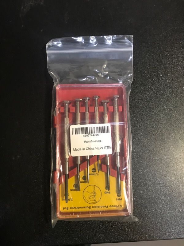 Photo 2 of 6PCS Red Mini Screwdriver Set