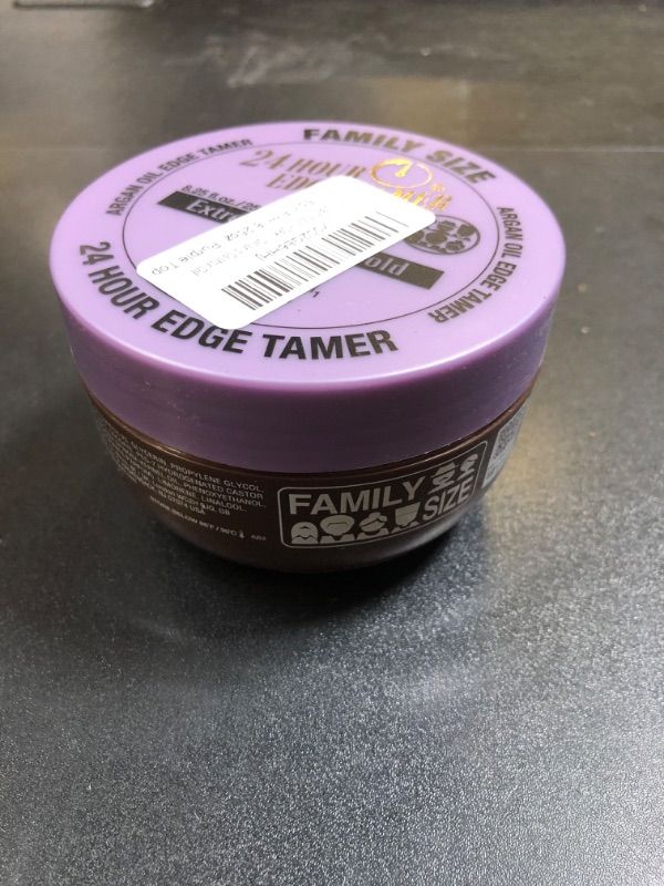 Photo 2 of 24 Hour Edge Tamer - Extreme Firm Hold (8.25oz/ 250ml) - No Flaking, White Residue, Shine and Smooth texture with Argan Oil and Castor Oil
