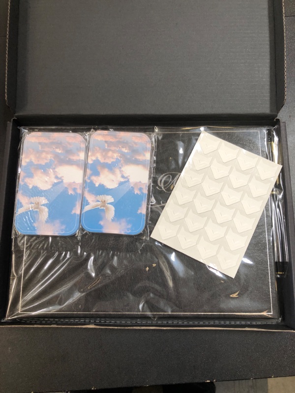 Photo 1 of Funeral Guest Book, Memory Book, Comes with Pen, Table Sign, 60 Funeral Poem Cards, Total 5 Pieces, Funeral Guest Book for Memorial Service, Celebration of Life Decorations, Guest Book for Funeral.