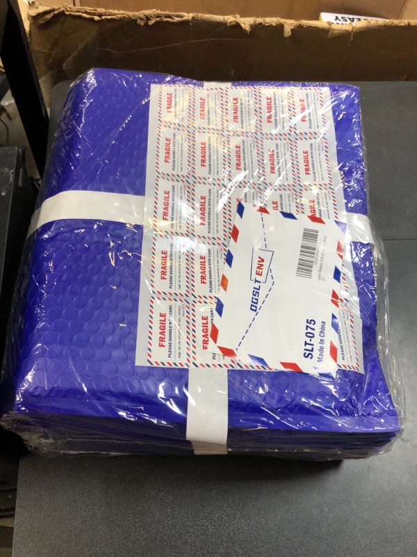 Photo 2 of 13x10" Side-Opening Blue Bubble Mailers (25-Pack)