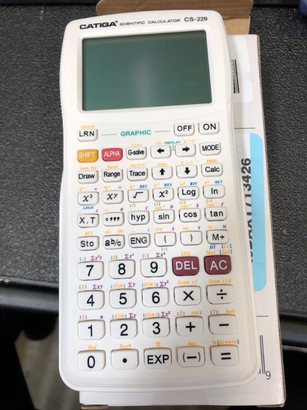 Photo 2 of Scientific Calculator with Graphic Functions - Multiple Modes with Intuitive Interface - Perfect for Beginner and Advanced Courses, High School or College White