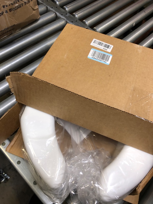 Photo 1 of SP Ableware Basic Open-Front 3-Inch Elevated Toilet Seat for Standard/Elongated Toilets - White (725790000) Universal