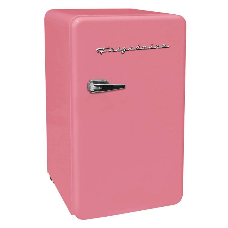 Photo 1 of BROKEN 3.2 Cu. Ft. Mini Retro Fridge in Pink with Freezer
 