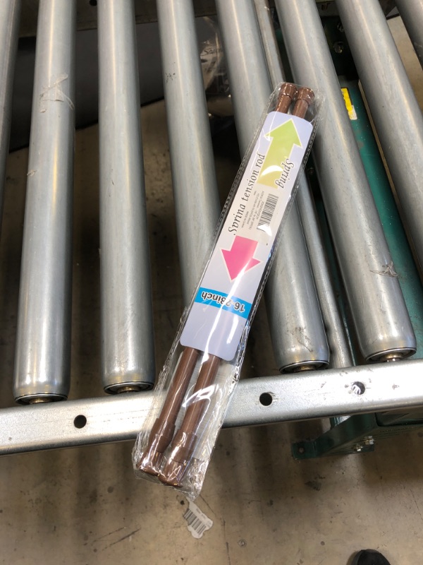 Photo 1 of AIZESI Spring Tension Curtain Rods Short Tension Rod (Wood, 16" to 28"-2Pcs, Optimum Scope of Application 16 to 24 inch, Can't Hang Heavy Curtains)