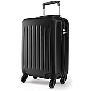 Photo 1 of Kono Carry on Suitcase 19 Inch Hardside Carry on Luggage Small Suitcase with Spinner Wheels Lightweight Rolling Cabin Suitcase for Airplanes Travel(Black)